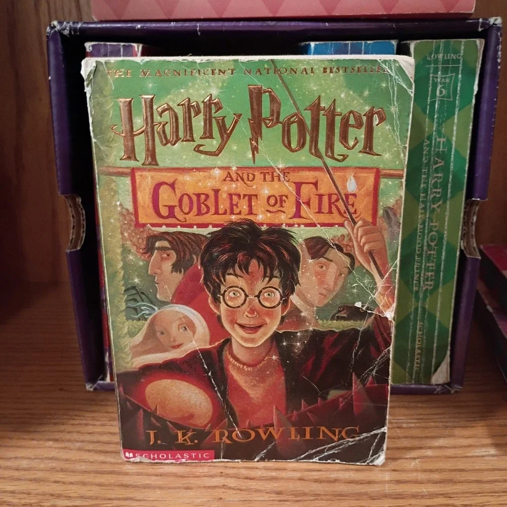 Harry Potter Complete Book Set by JK Rowling + Quidditch Through... Paperback